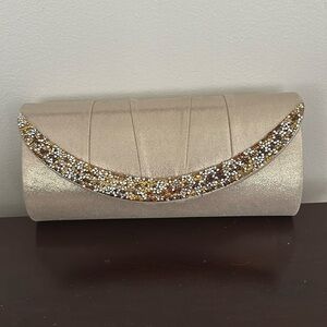 Gold Sasha Clutch NWT
